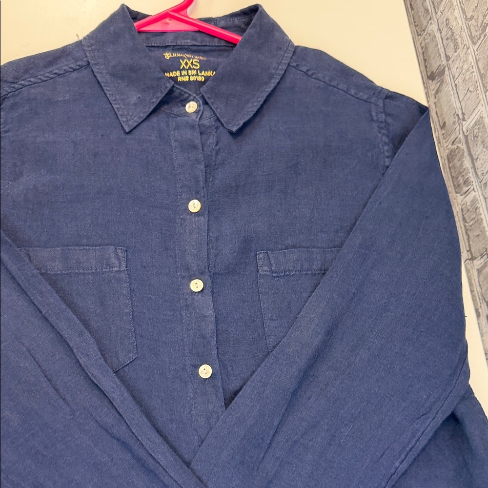 Lilly Pulitzer Casual Button-Down linen Shirt - Picture 6 of 6